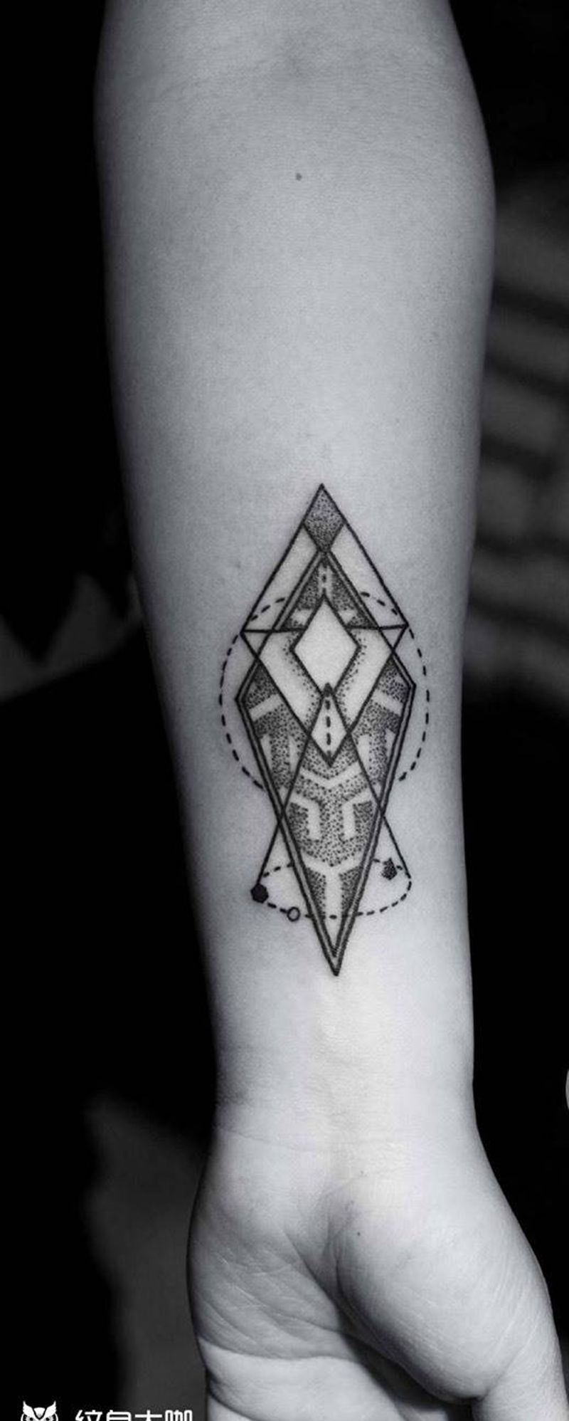 几何图纹身图片