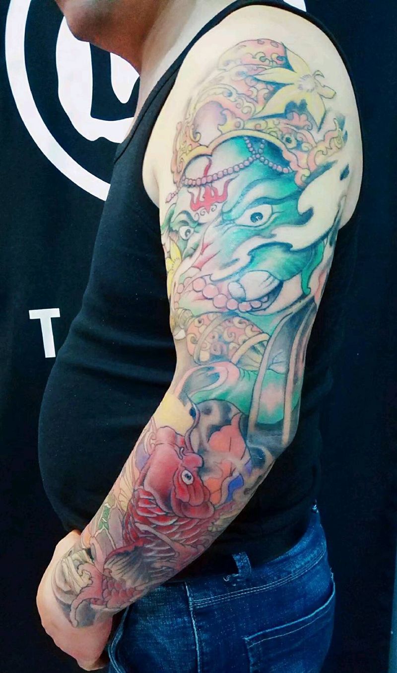 匠人刺青纹身图片_手臂纹身图案