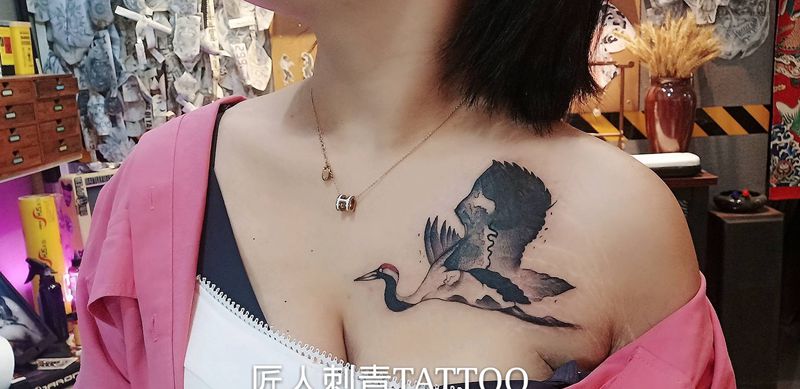 覆盖纹身图片_肩部纹身图案