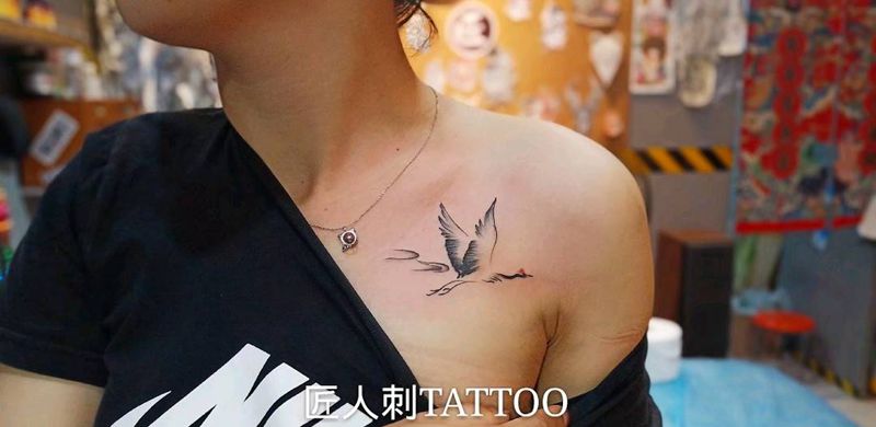 匠人刺青纹身图片_肩部纹身图案