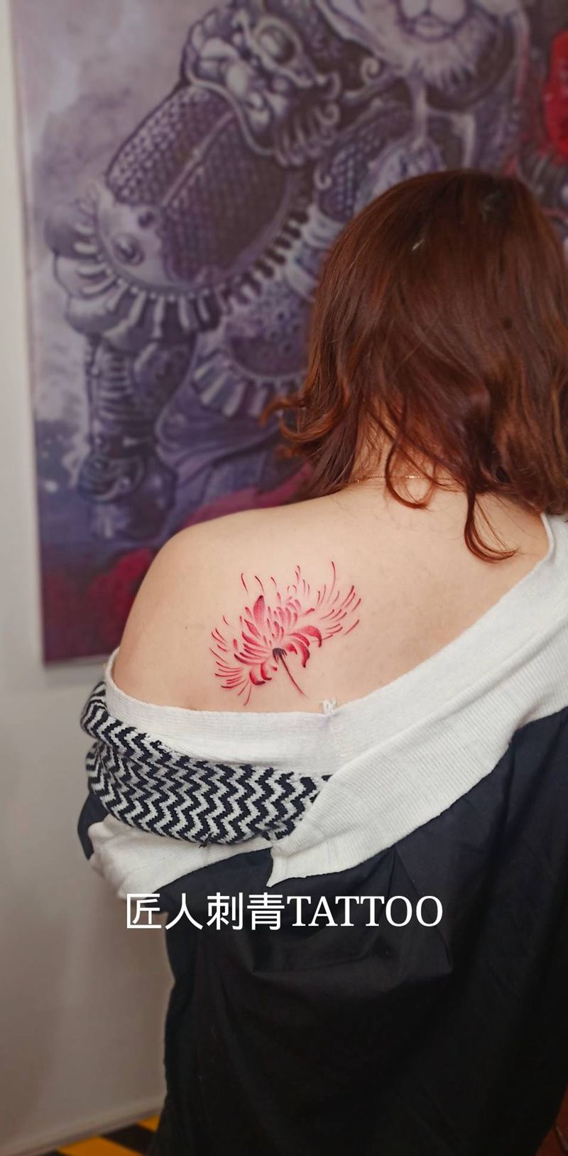 匠人刺青纹身图片_肩部纹身图案