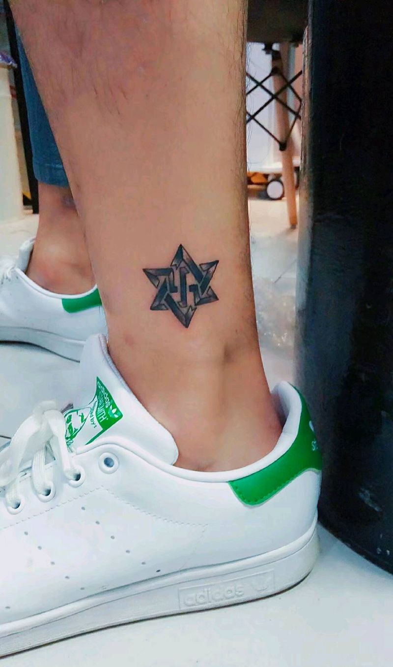 匠人刺青纹身图片_腿部纹身图案