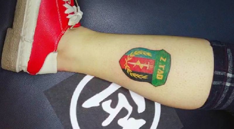 匠人刺青纹身图片_腿部纹身图案