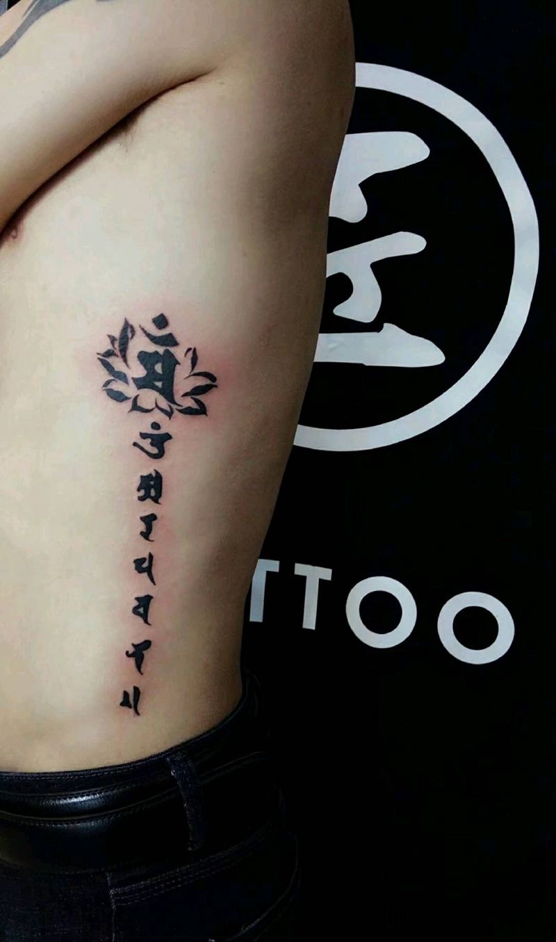 匠人刺青纹身图片_腰部纹身图案