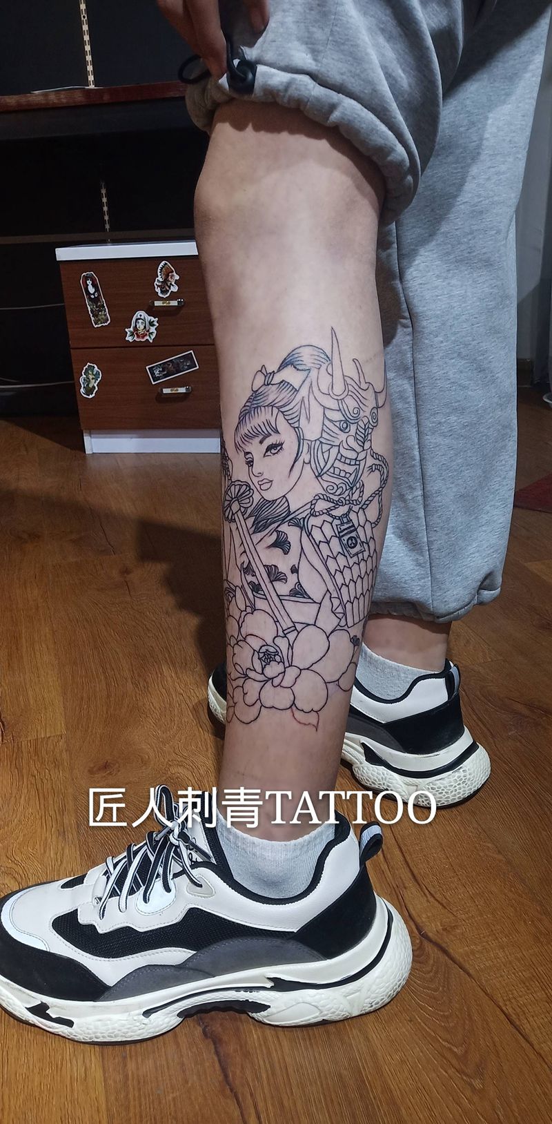 匠人刺青纹身图片_脚部纹身图案