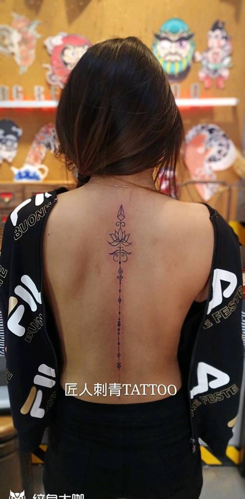 匠人刺青纹身图片_背部纹身图案