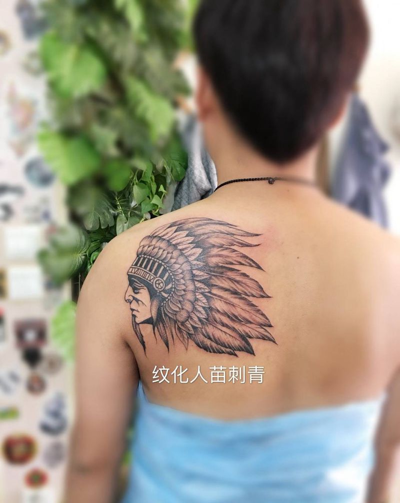 印第安人纹身图片