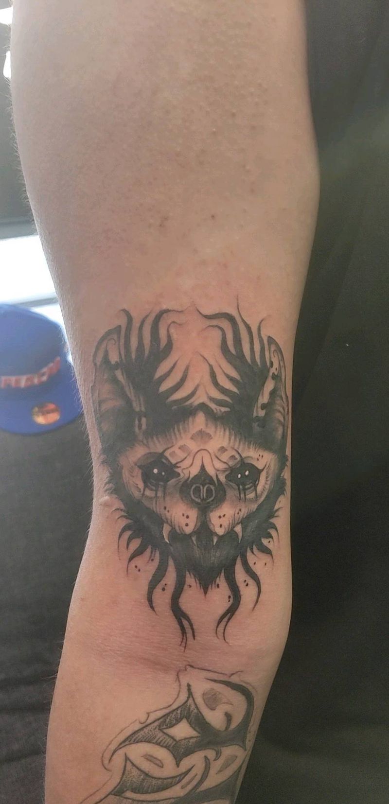 暗黑蝙蝠纹身图片_手臂纹身图案