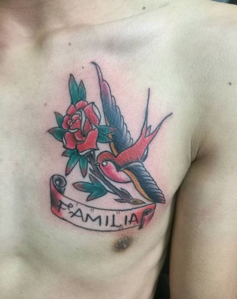 小燕子完成纹身图片