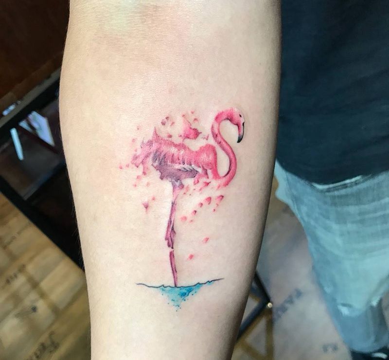 沄刺青纹身图片_成品手臂清新植物纹身图案