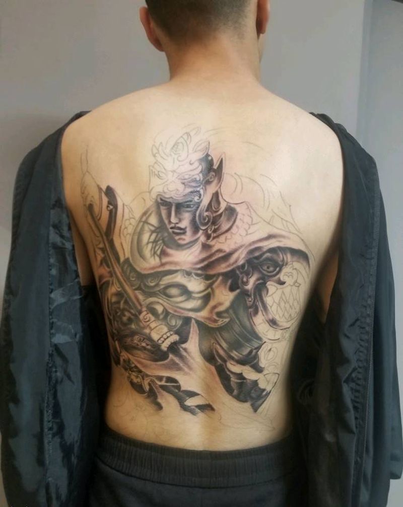 赵云进度纹身图片