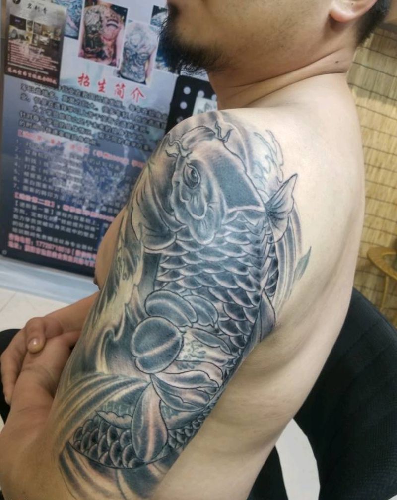 鱼修改纹身图片