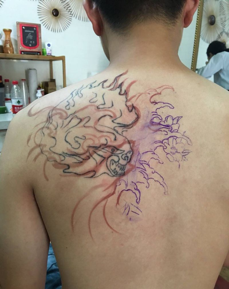 遮盖作品纹身图片