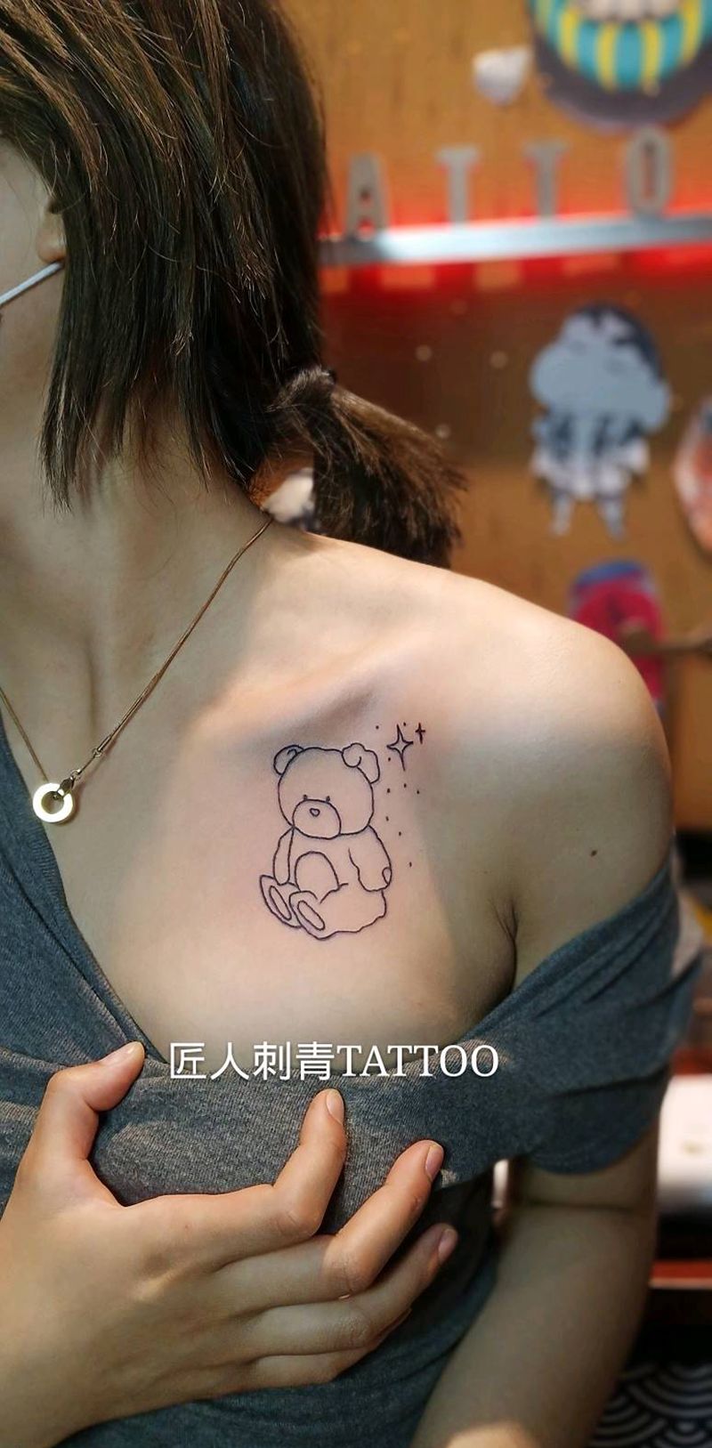 匠人刺青纹身图片_肩部纹身图案