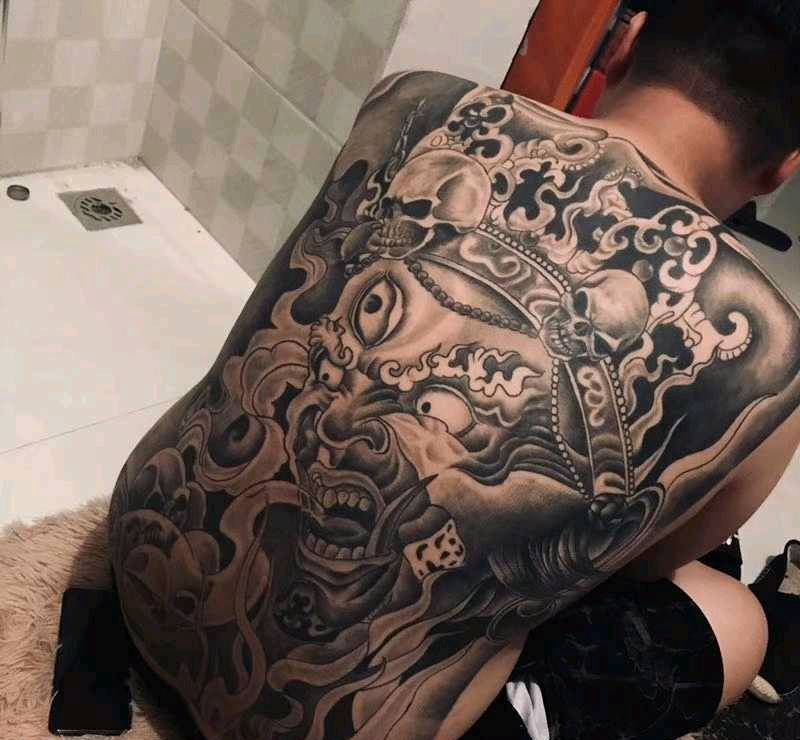 匠人刺青纹身图片_背部纹身图案