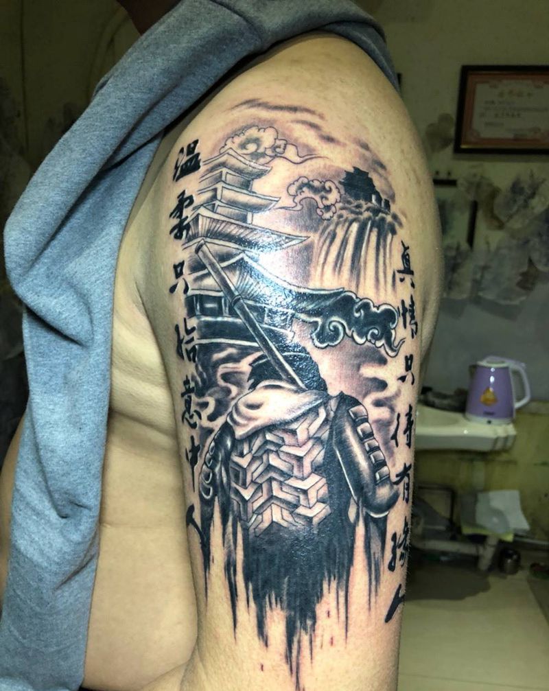 至尊宝 遮盖纹身图片