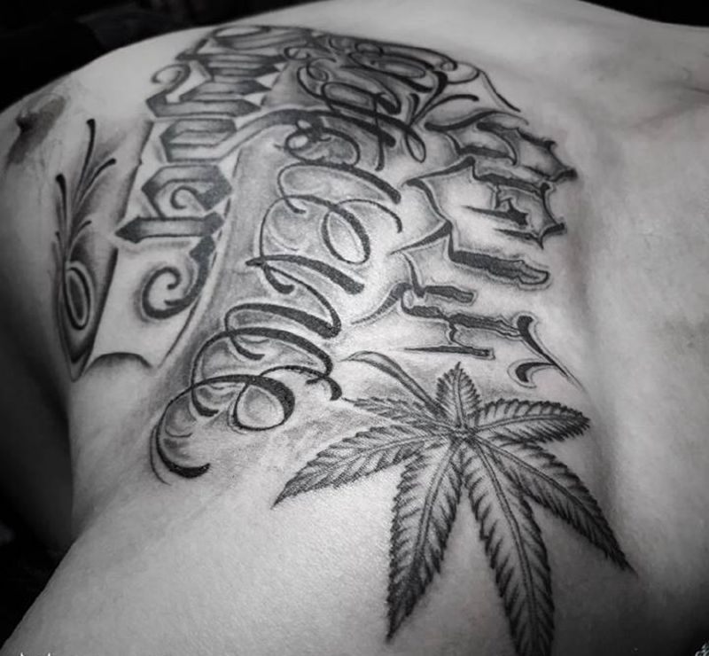 英文花体纹身图片