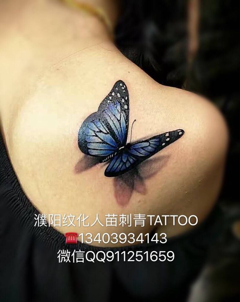 蝴蝶纹身图片