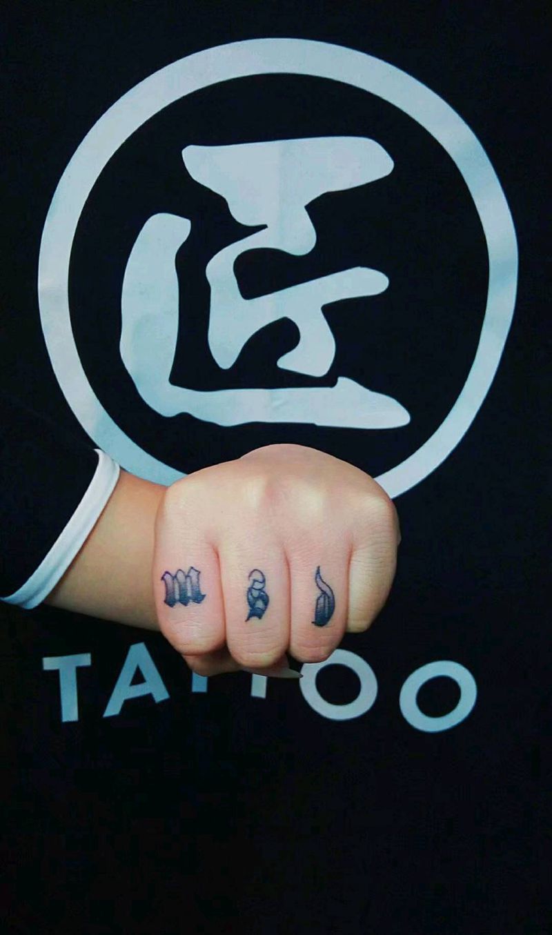 匠人刺青纹身图片_手部纹身图案