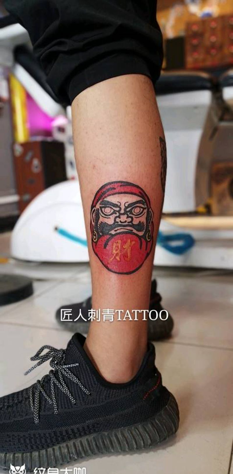 匠人刺青纹身图片_腿部纹身图案