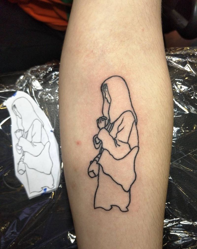 照片线条，定制原创小作~纹身图片