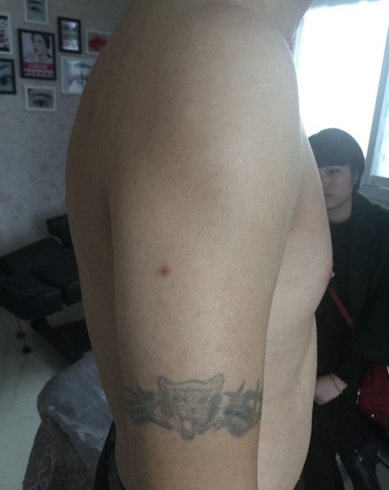 半胛纹身图片_成品胸部手臂传统肖像人物原创纹身图案