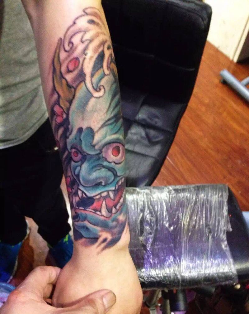 般若遮盖作品纹身图片