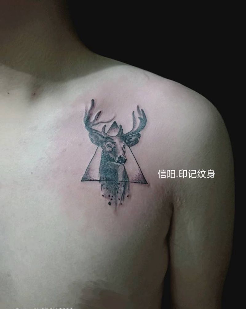 麋鹿纹身图片