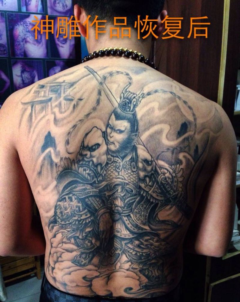 斗战圣佛纹身图片