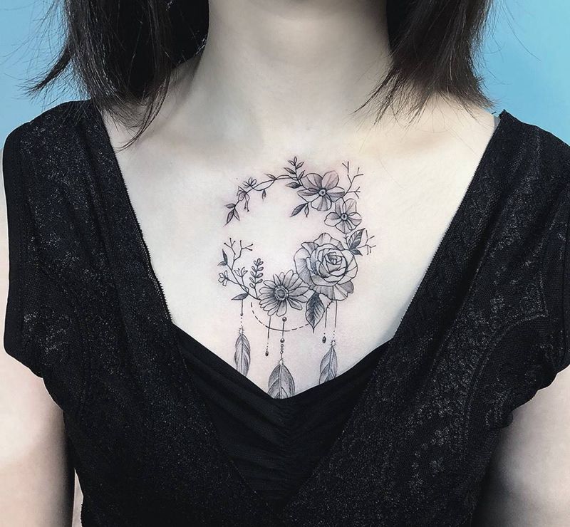 花环纹身图片