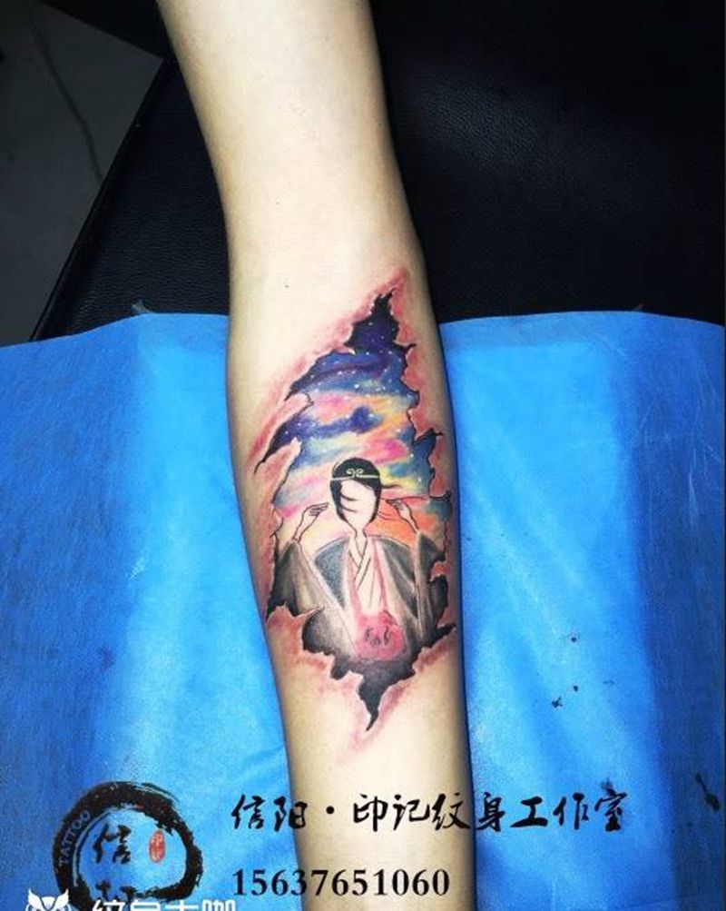 至尊宝纹身图片