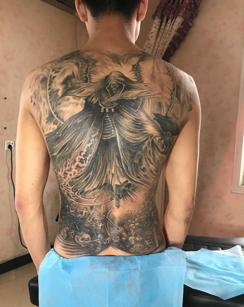 死神降临纹身图片