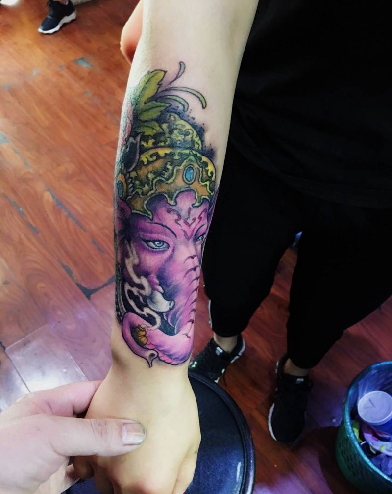 遮盖后纹身图片