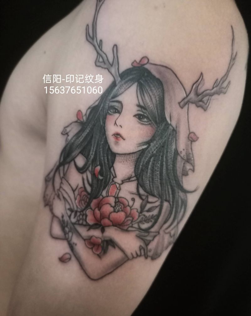 大臂纹身纹身图片_手臂纹身图案