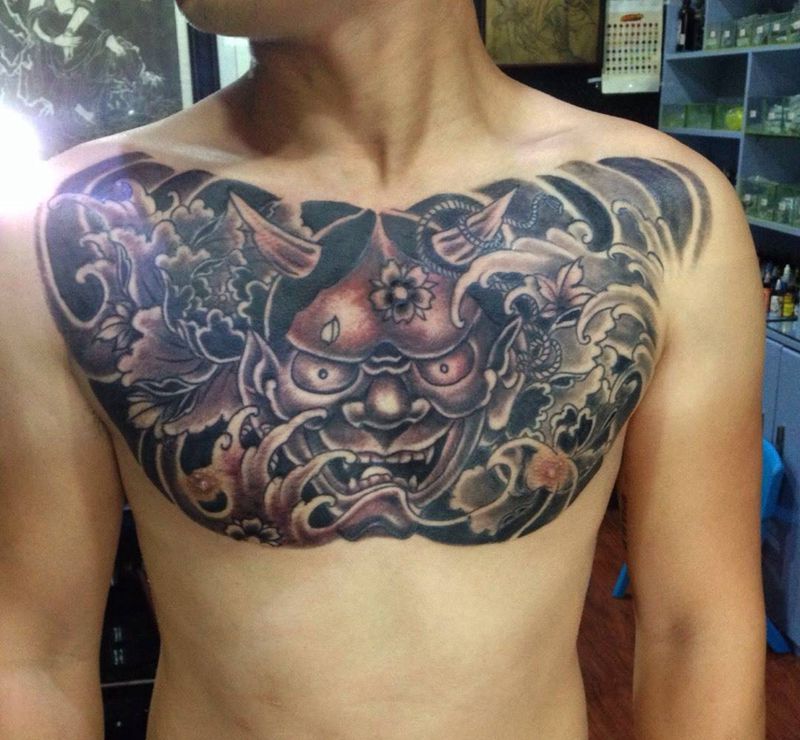 日式半甲纹身图片