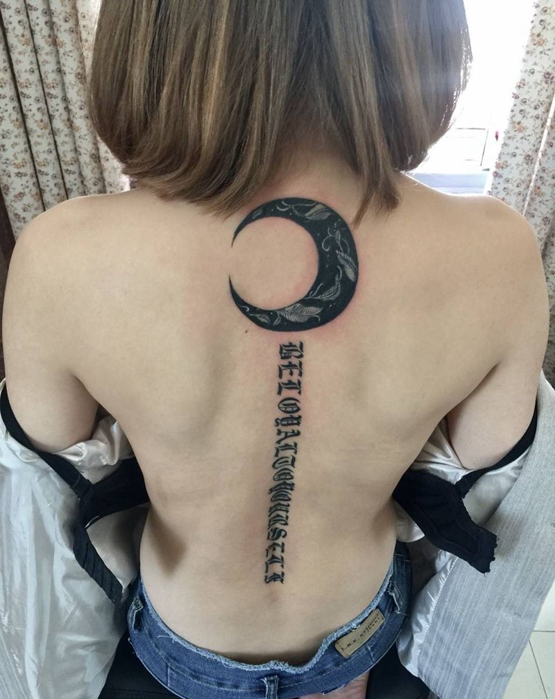 脊柱骨纹身纹身图片