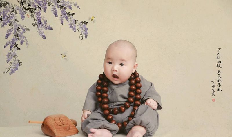 宝宝百天照纹身图片