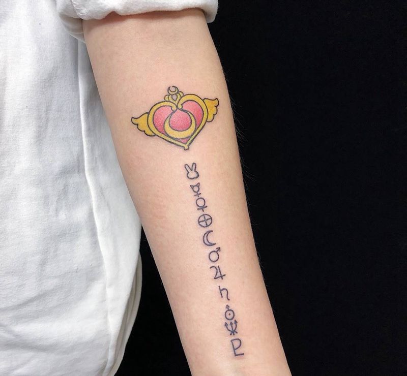 水冰月纹身图片_手臂纹身图案