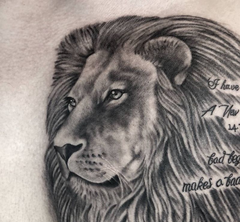 lion纹身图片