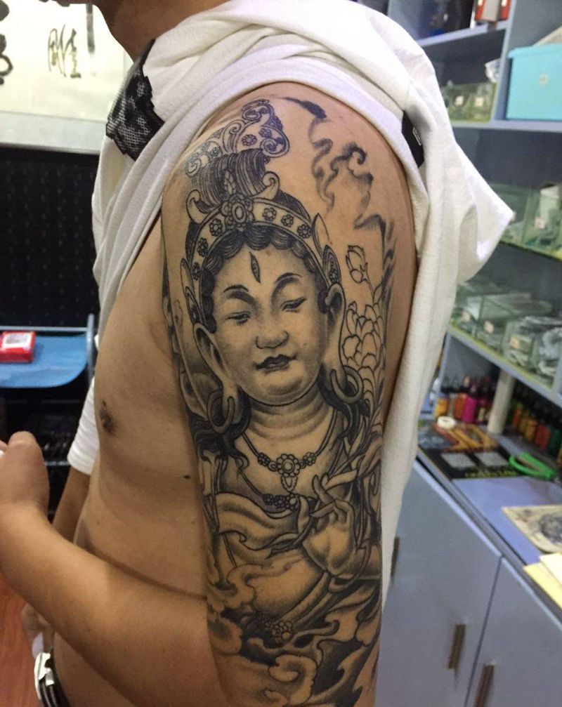 白度母纹身图片