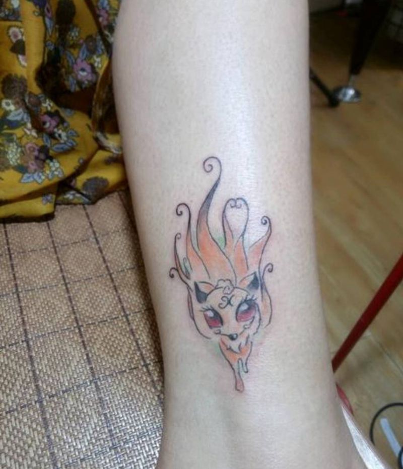 九尾狐纹身图片