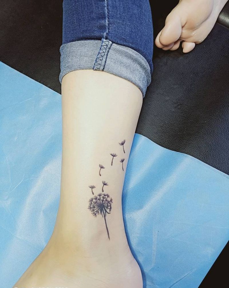 蒲公英纹身图片
