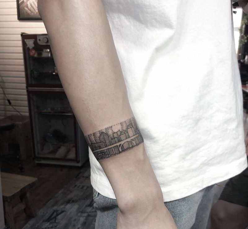 手环纹身图片