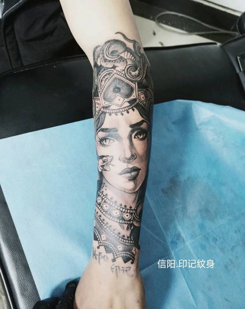 美杜莎纹身图片