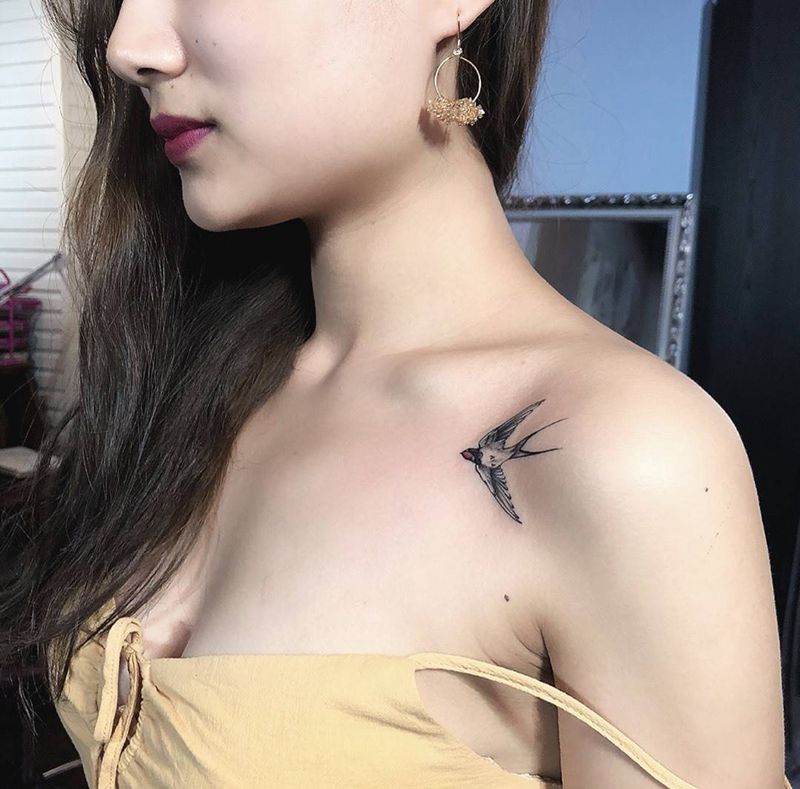 燕子纹身图片