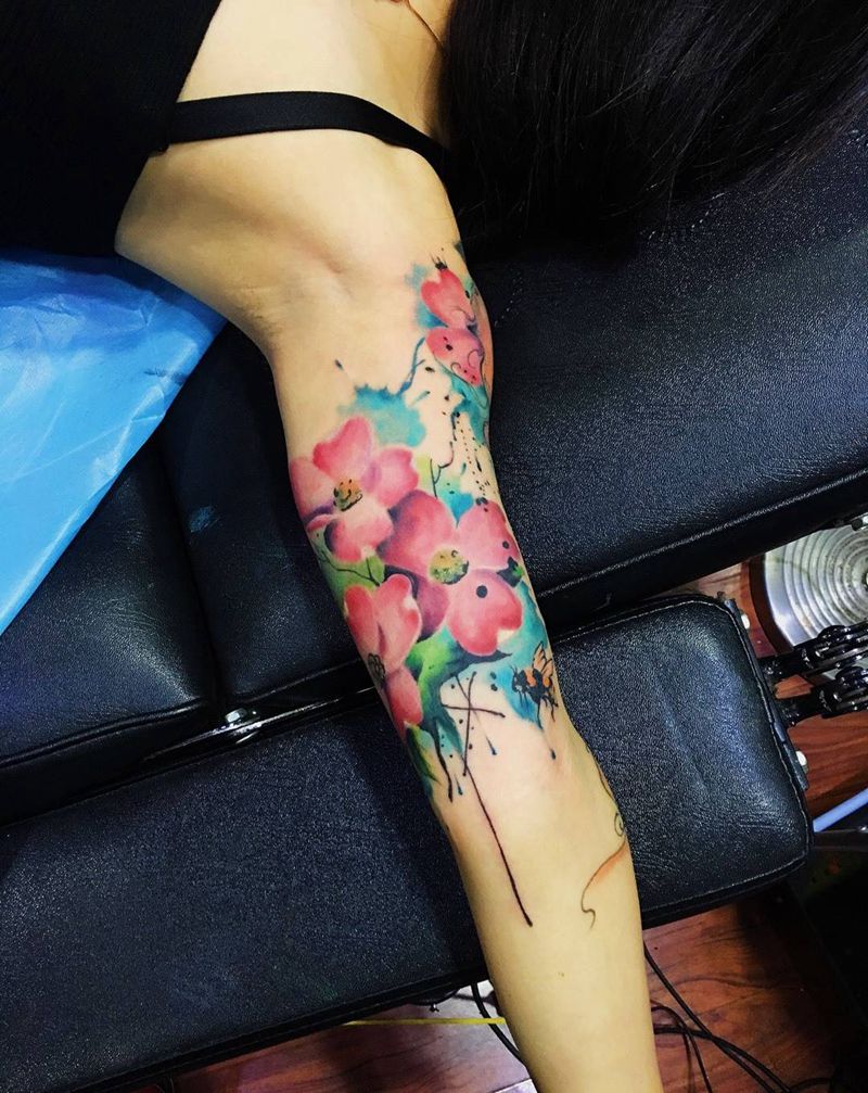 花臂后续纹身图片