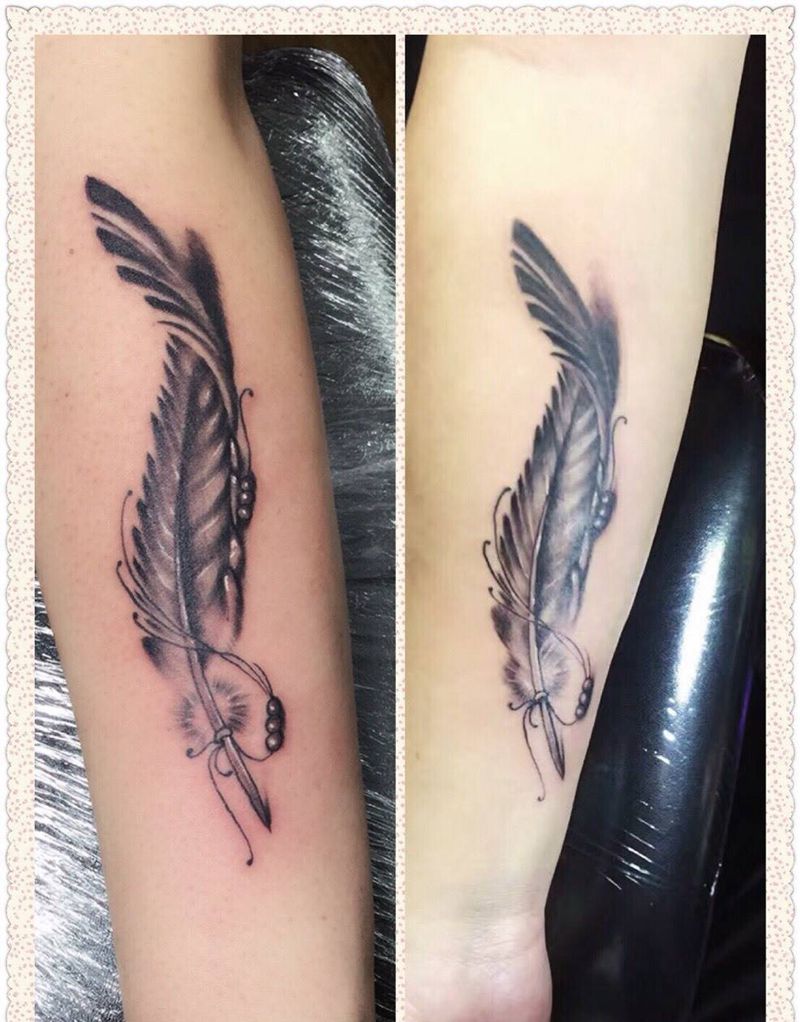 同款羽毛纹身图片