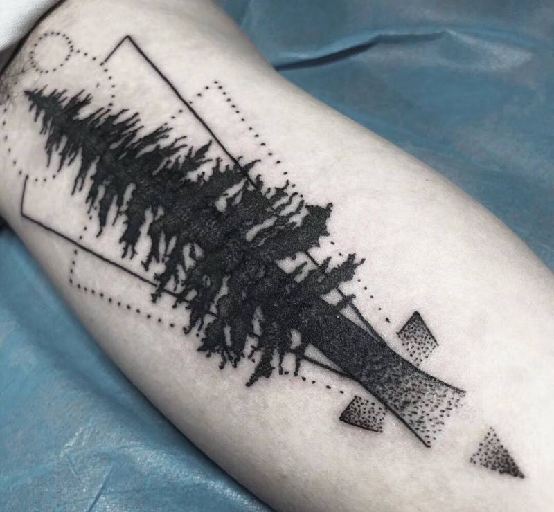 树（遮盖）纹身图片