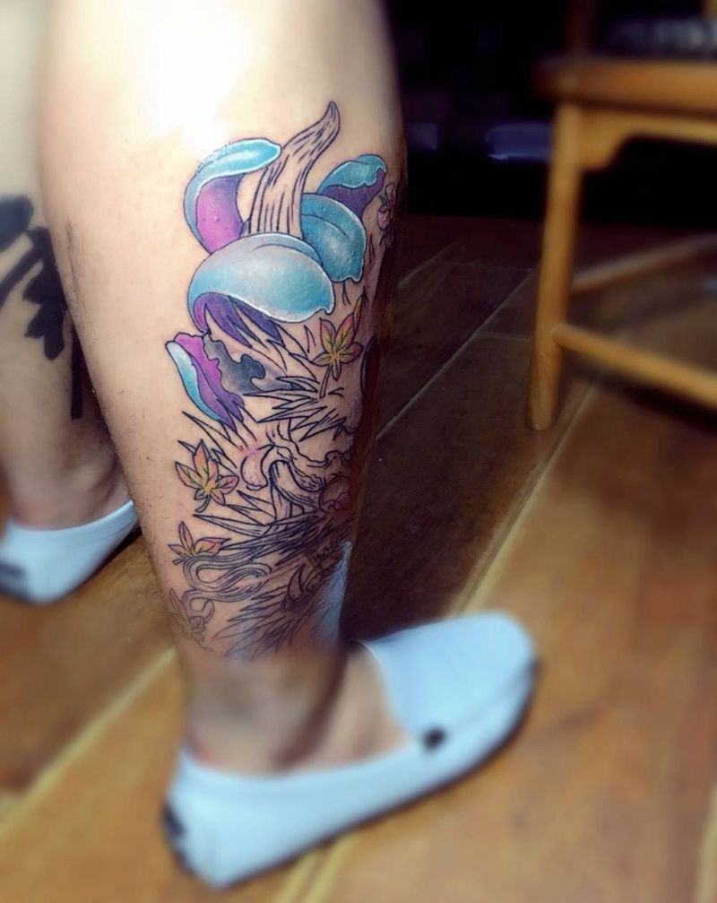 遮盖图---半面纹身图片