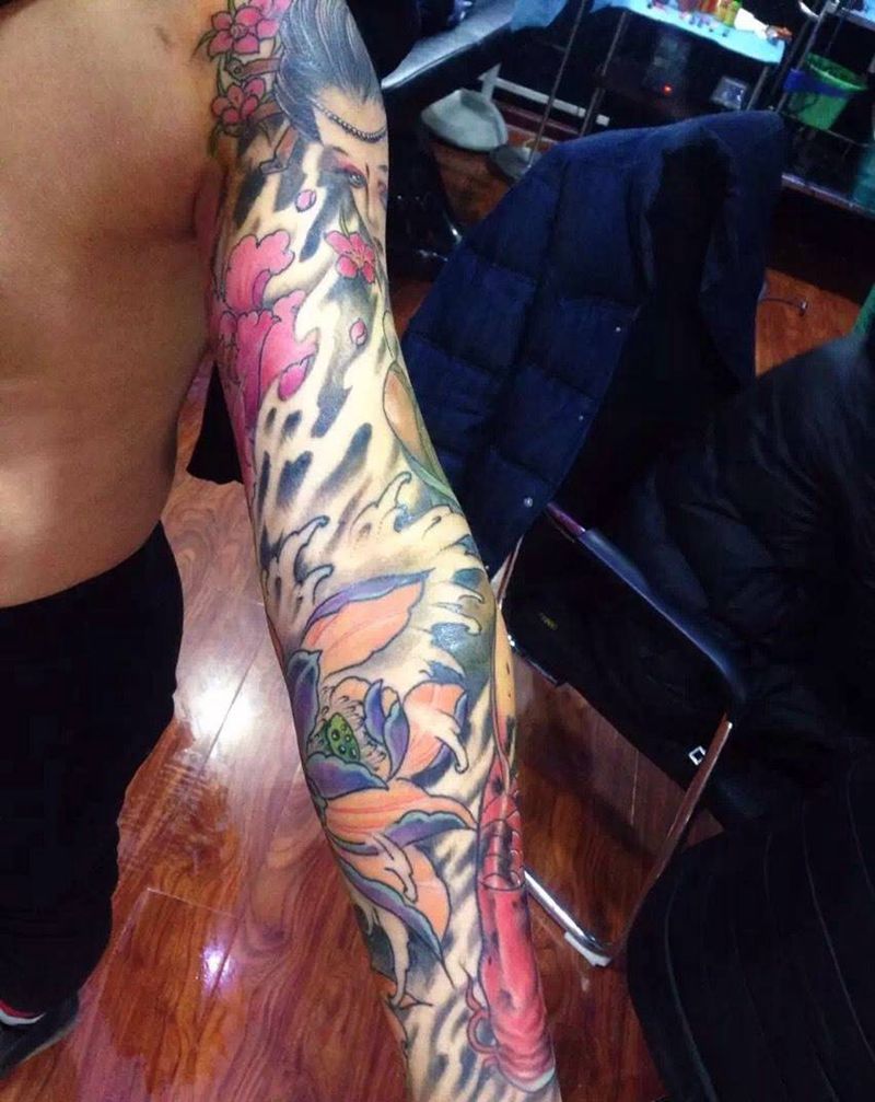 花臂纹身图片